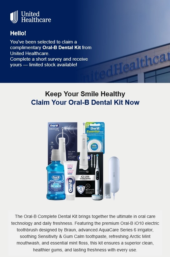 Oral-B Dental Kit Offer